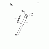 Схема узла: Подставка для Kawasaki KMX50 KSR-I