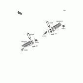 Схема вузла: Підніжки для Kawasaki ZX400 ZXR400R