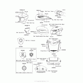 Схема вузла: Decals (Black/graystone)(Acf) для Kawasaki VN1700 Vulcan 1700 Voyager