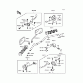 Схема вузла: Кермо для Kawasaki BJ250 Estrella Custom