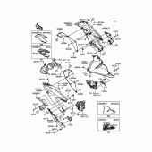 Схема вузла: Нижній обтічник для Kawasaki BX250 NINJA 250SL ABS