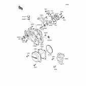 Схема вузла: Кришка двигуна для Kawasaki KMX80 KSR-II