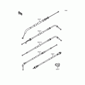 Схема узла: Тросики для Kawasaki ZX400 ZXR400