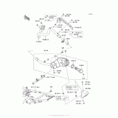 Схема узла: Выхлопная система для Kawasaki KLX140 KLX140