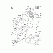 Схема вузла: Кришка двигуна для Kawasaki EN500 Vulcan 500 LTD