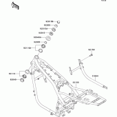 Схема вузла: Рама для Kawasaki ZR1100 Zephyr 1100RS