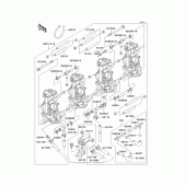 Схема вузла: Карбюратор(1/2) для Kawasaki ZX750 Ninja ZX-7R