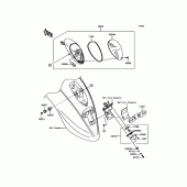 Схема вузла: Taillight(s) для Kawasaki VN900 Vulcan 900 Classic LT