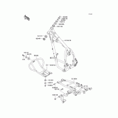Схема узла: Рама для Kawasaki KL650 KLR650