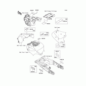 Схема вузла: Інформаційні наклейки для Kawasaki ZX1400 Ninja ZX-14