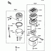 Схема вузла: Meter(s) для Kawasaki EN500 Vulcan 500