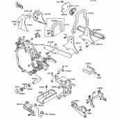 Схема вузла: Батарейний відсік(1/2) для Kawasaki VN1500 VN-15