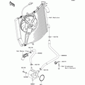 Схема вузла: Олійний охолоджувач для Kawasaki ZX1400 ZZR1400 ABS