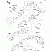 Схема вузла: Turn signal для Kawasaki ZX400 ZXR400