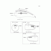 Схема вузла: Decals(silver)(p2h) для Kawasaki VN1500 VN1500 Mean Streak