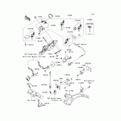 Схема вузла: Ignition switch/locks/reflectors для Kawasaki VN2000 Vulcan 2000 Limited