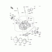 Схема вузла: Головка циліндра для Kawasaki KLX140 KLX140L