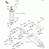 Схема узла: Suspension для Kawasaki ZX600 Ninja ZX-6RR