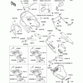 Схема узла: Cowling(1/3)(zx600-d2/d2a) для Kawasaki ZX600 ZZ-R600