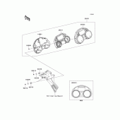 Схема узла: Meter(s) для Kawasaki ZX1400 Ninja ZX-14R