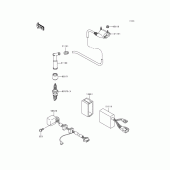 Схема узла: Ignition system для Kawasaki KL250 KLR250
