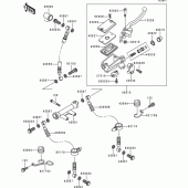 Схема вузла: Front master cylinder(zr750-c2/c3/c4) для Kawasaki ZR750 Zephyr