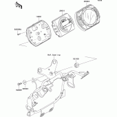 Схема вузла: Meter(s) для Kawasaki ZR1000 Z1000
