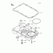 Схема вузла: Oil pan для Kawasaki ZX600 GPX600R