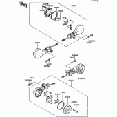 Схема узла: Поворотники для Kawasaki VN750 VN750 Twin