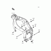 Схема узла: Крепление двигателя для Kawasaki ZX636 Ninja ZX-6R