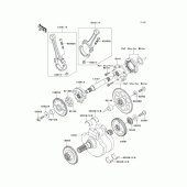 Схема вузла: Колінчастий вал для Kawasaki VN1600 Vulcan 1600 Classic