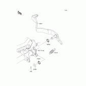 Схема вузла: Лапка гальма для Kawasaki KLX125 KLX125