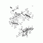 Схема вузла: Кріплення двигуна для Kawasaki ZR800 Z800 ABS