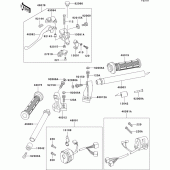 Схема вузла: Кермо & Пульт управління кермовим для Kawasaki EX500 EX500