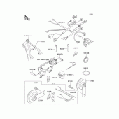 Схема вузла: Електроустаткування для Kawasaki KLX250 KLX250SR