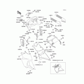 Схема вузла: Cowling(1/2)(kle500-a2) для Kawasaki KLE500