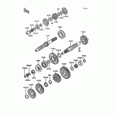 Схема вузла: Трансмісія для Kawasaki ZG1000 Concours