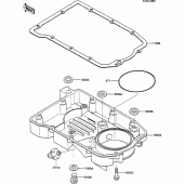 Схема вузла: Oil pan для Kawasaki ZX600 GPX600R