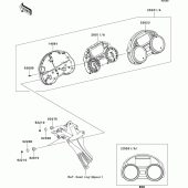 Схема вузла: Meter(s) до Kawasaki ZX1400 ZZR1400 ABS