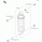 Схема узла: Амортизатор задний для Kawasaki ZX600 ZZ-R600
