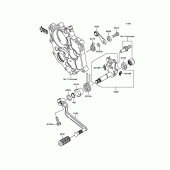 Схема вузла: Перемикач передач для Kawasaki EX650 ER-6F ABS