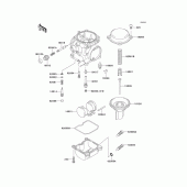 Схема узла: Комплектующие карбюратора для Kawasaki EL250 Eliminator 250