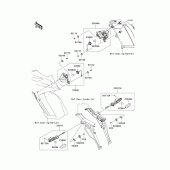 Схема вузла: Поворотники для Kawasaki ZX1000 Z1000SX
