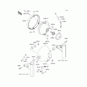 Схема вузла: Headlight(s) для Kawasaki EJ800 W800