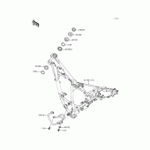 Схема узла: Рама для Kawasaki KMX125