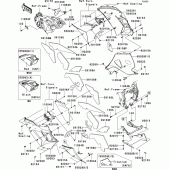 Схема узла: Cowling lowers(1/2)(caf/cafa) для Kawasaki ZX1400 Ninja ZX-14