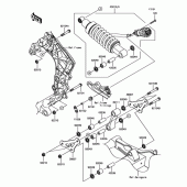 Схема узла: Задняя подвеска\Амортизатор для Kawasaki ZX1000 Ninja 1000 ABS