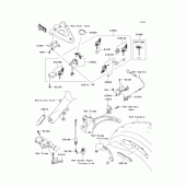 Схема вузла: Ignition switch/locks/reflectors для Kawasaki VN2000 VN2000 Classic