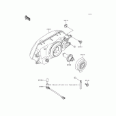 Схема узла: Headlight(s) для Kawasaki KLE500
