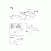 Схема вузла: Side covers/chain cover(zx600-j1) для Kawasaki ZX600 Ninja ZX-6R